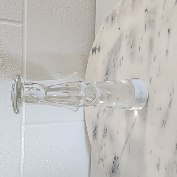 Vintage 9" Tall Clear Lead Chrystal Christmas Angel 2.24LB - Picture 10 of 16